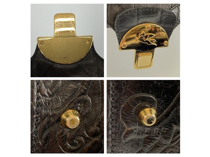 Bolsa ETRO em couro preto - vista 6