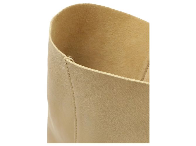 Céline Celine Horizontal Cabas Bicolor Tote Bag Beige Cream Yellow Sand - view 6