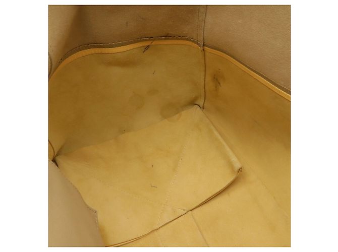Céline Celine Horizontal Cabas Bicolor Tote Bag Beige Cream Yellow Sand - view 9
