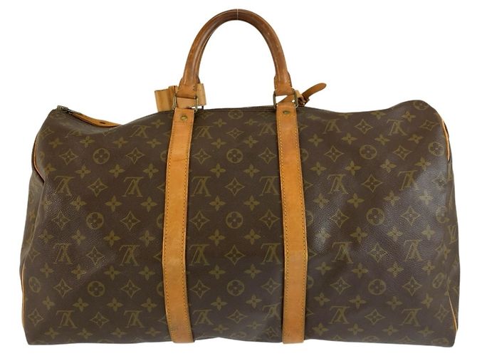 Bolsa Boston Louis Vuitton Monogram Keepall 50 Marrom - vista 2