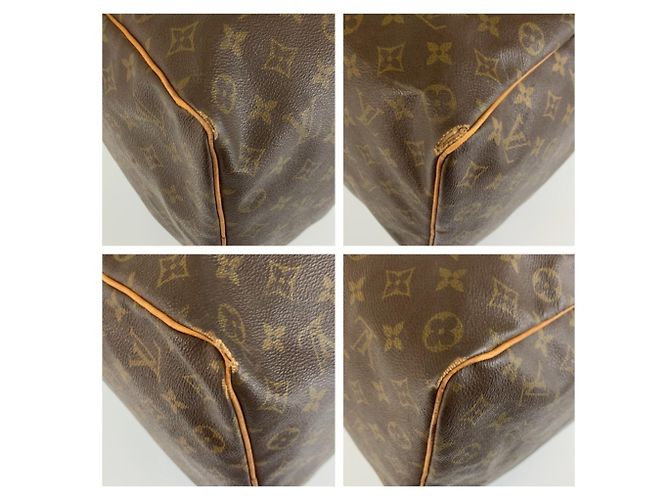 Bolsa Boston Louis Vuitton Monogram Keepall 50 Marrom - vista 4