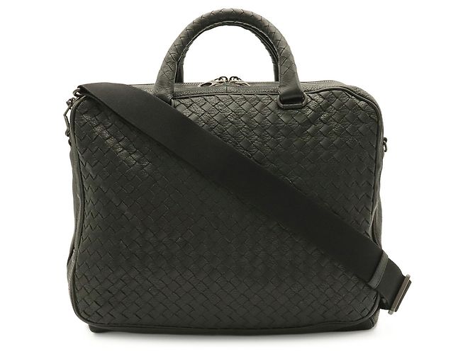 Borsa a mano Bottega Veneta in pelle Intrecciato Nero - vista 2