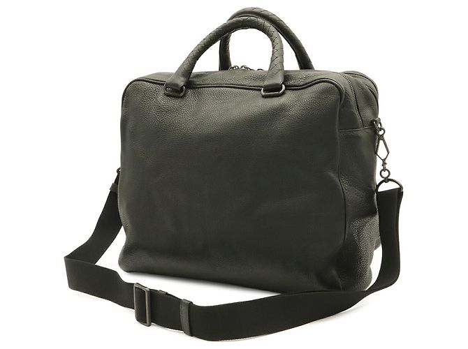 Borsa a mano Bottega Veneta in pelle Intrecciato Nero - vista 3