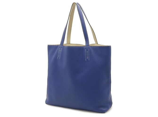 Hermès Borsa Tote HERMES Double Sens 36 Blu - vista 3