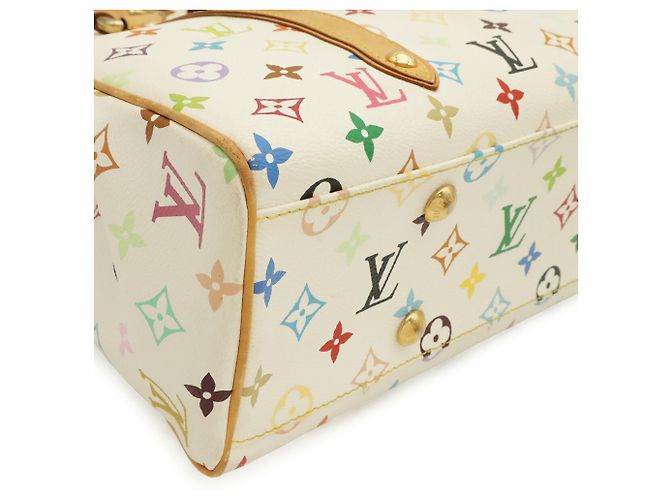 Borsa Tote Louis Vuitton Monogram Multicolor Aurelia MM Bianco - vista 4