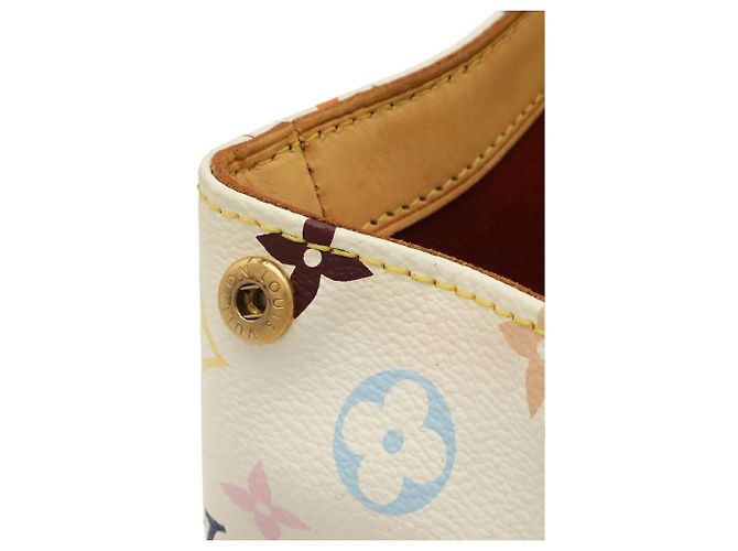 Borsa Tote Louis Vuitton Monogram Multicolor Aurelia MM Bianco - vista 5