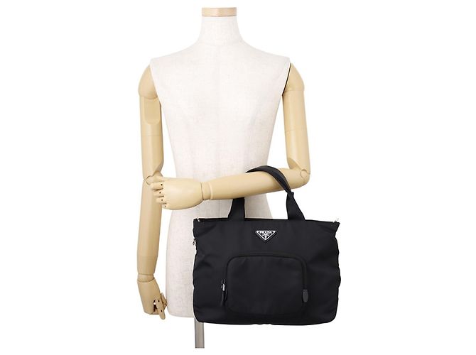 Bolso Prada Re-Nylon Triangle Negro - vista 4