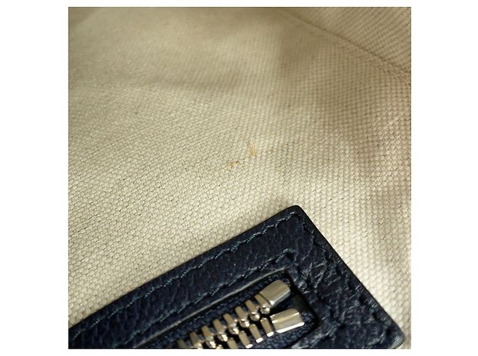 Gucci GG Supreme Mittlere Ledertote Marineblau - Ansicht 11