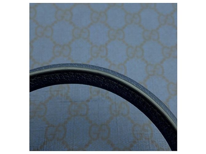 Gucci GG Supreme Mittlere Ledertote Marineblau - Ansicht 9