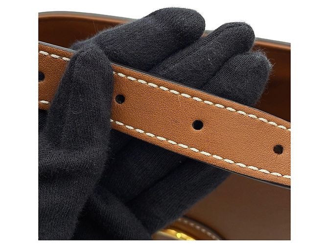 Borsa a secchiello piccola in pelle Gucci Horsebit Marrone - vista 15