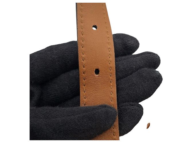 Borsa a secchiello piccola in pelle Gucci Horsebit Marrone - vista 16