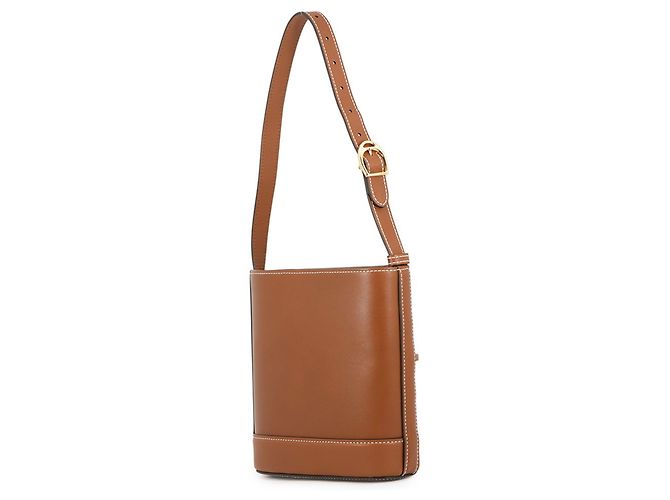Borsa a secchiello piccola in pelle Gucci Horsebit Marrone - vista 2