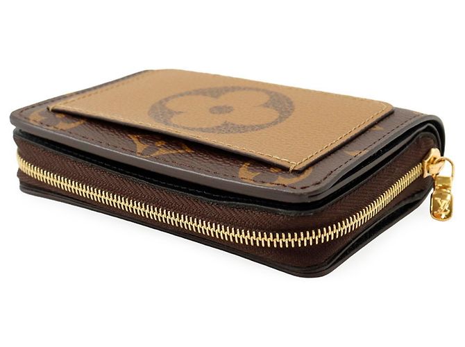 Carteira Bi-fold Louis Vuitton Monogram Reverse Preto Monograma - vista 2