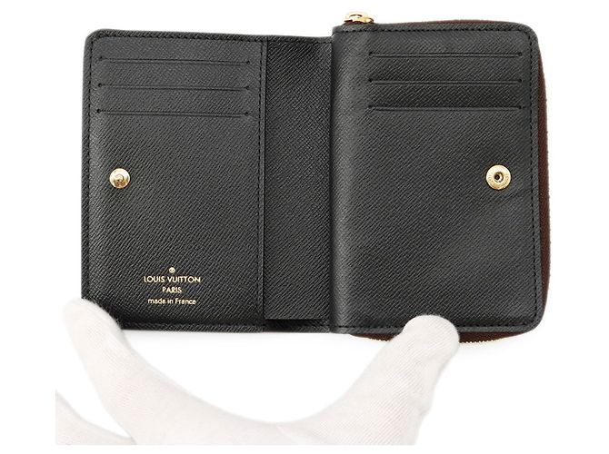 Carteira Bi-fold Louis Vuitton Monogram Reverse Preto Monograma - vista 4