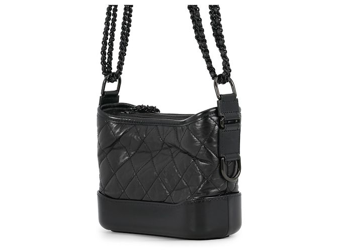 Bolso Hobo Chanel Gabrielle Small Negro - vista 2