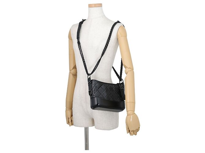 Bolso Hobo Chanel Gabrielle Small Negro - vista 6