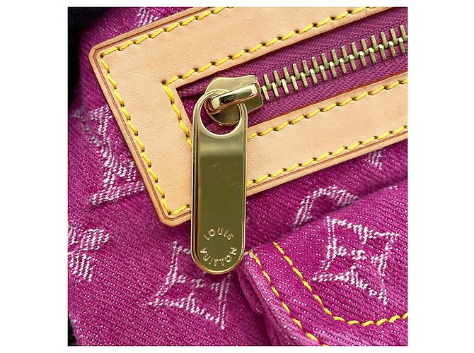 Louis Vuitton Monogram Denim Baggy PM Schultertasche Fuschia - Ansicht 10
