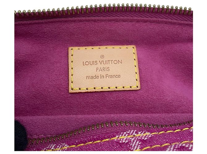 Louis Vuitton Monogram Denim Baggy PM Schultertasche Fuschia - Ansicht 15