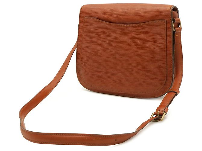 Sac à épaule Louis Vuitton Epi Saint Cloud Marron Blanc - vue 3