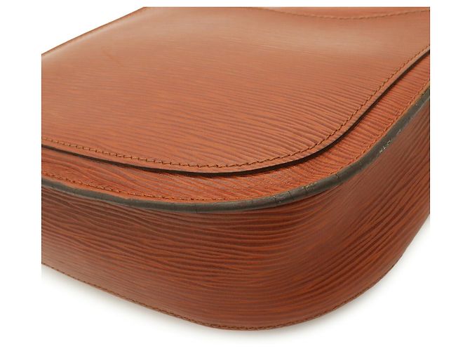 Sac à épaule Louis Vuitton Epi Saint Cloud Marron Blanc - vue 4