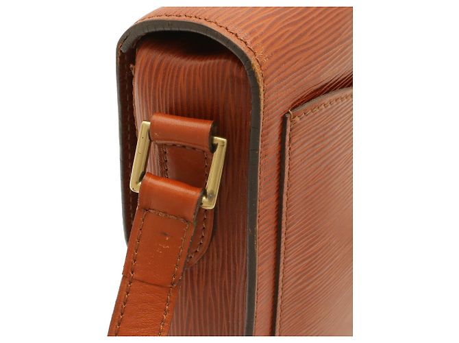 Sac à épaule Louis Vuitton Epi Saint Cloud Marron Blanc - vue 6