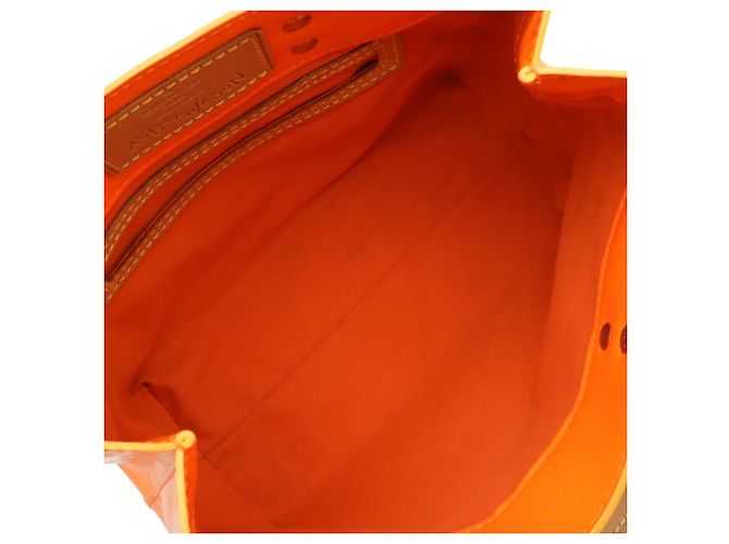 Sac à main Louis Vuitton Monogram Vernis Fluorescent Lead PM Orange - vue 6