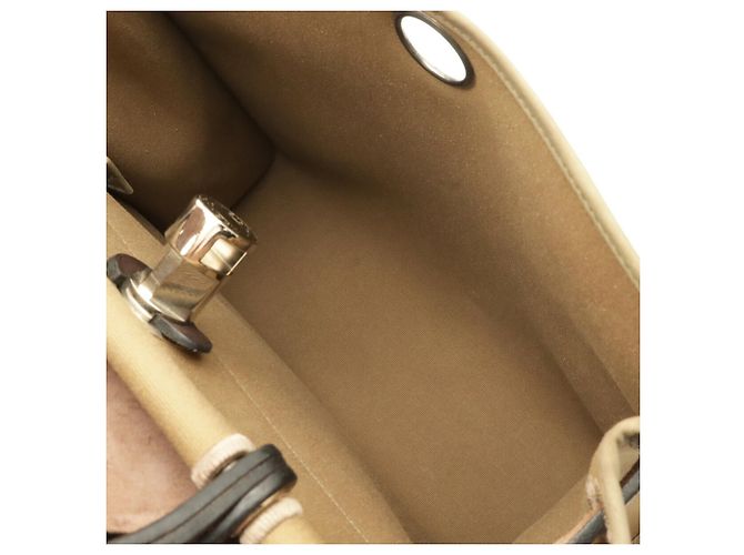 Bolsa Hermès Herbag Zip PM Bege Caqui Castanho escuro - vista 8
