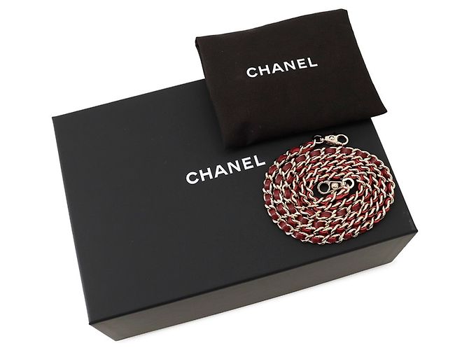 Mini borsa Chanel Matelassé Bordò - vista 10