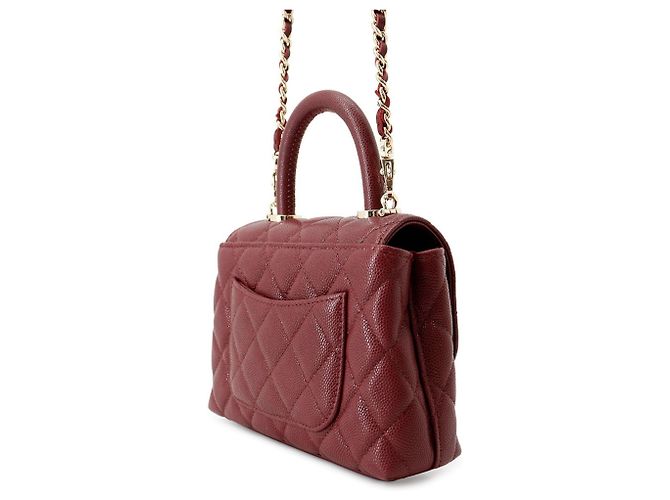 Mini borsa Chanel Matelassé Bordò - vista 2