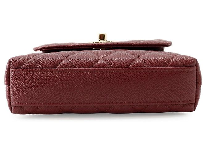 Mini borsa Chanel Matelassé Bordò - vista 3