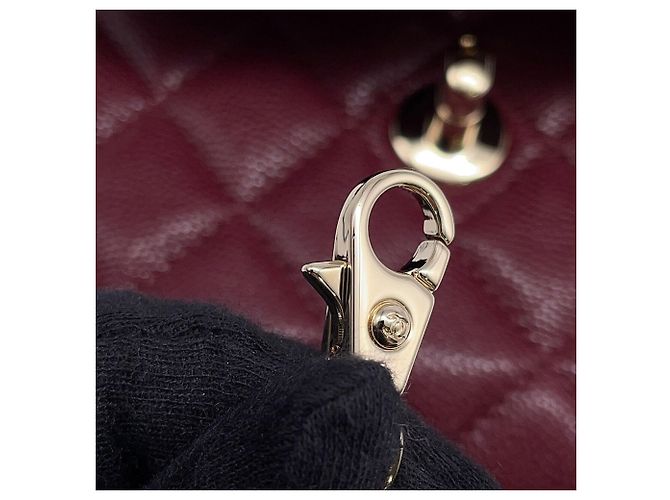 Mini borsa Chanel Matelassé Bordò - vista 8