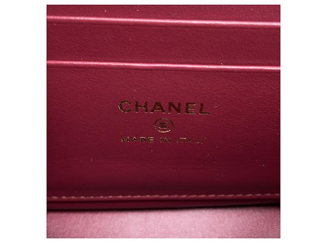 Mini borsa Chanel Matelassé Bordò - vista 9