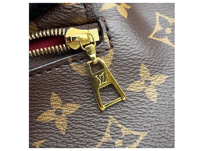 Louis Vuitton Monogram Montsouris NM PM Rucksack Schwarz Bordeaux Monogramm - Ansicht 10