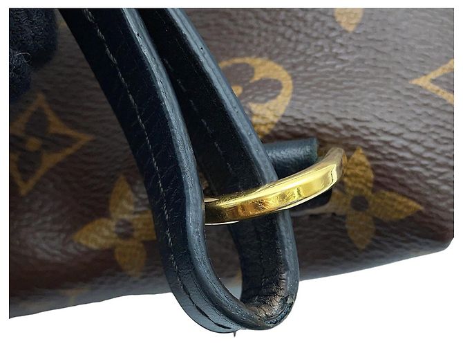 Louis Vuitton Monogram Montsouris NM PM Rucksack Schwarz Bordeaux Monogramm - Ansicht 15