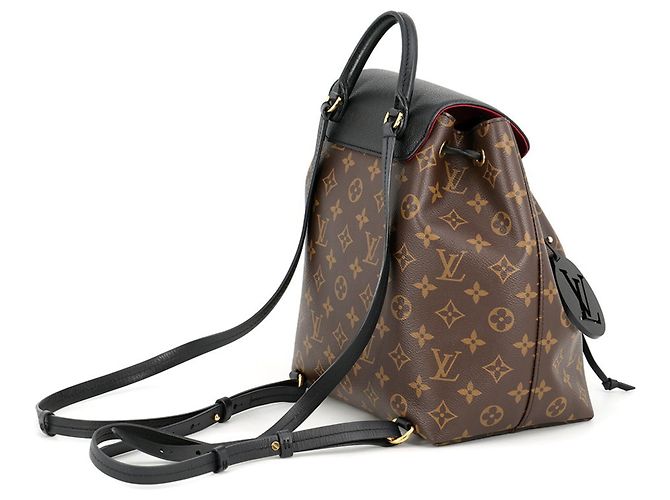 Louis Vuitton Monogram Montsouris NM PM Rucksack Schwarz Bordeaux Monogramm - Ansicht 2