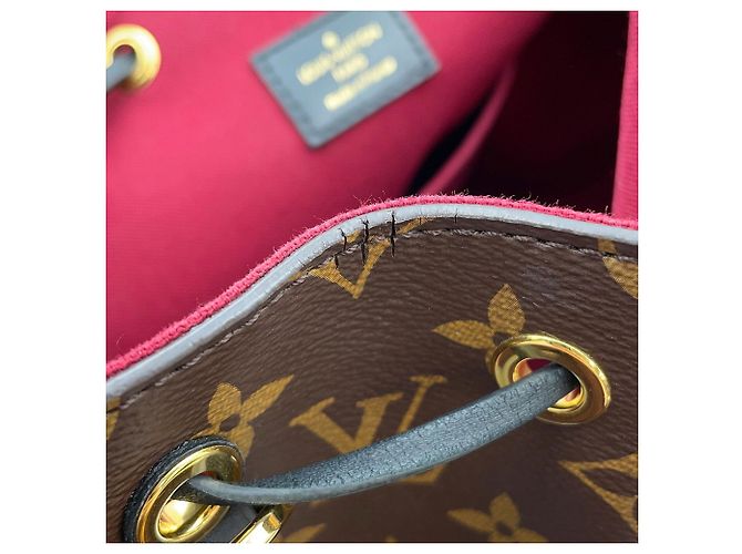Louis Vuitton Monogram Montsouris NM PM Rucksack Schwarz Bordeaux Monogramm - Ansicht 8