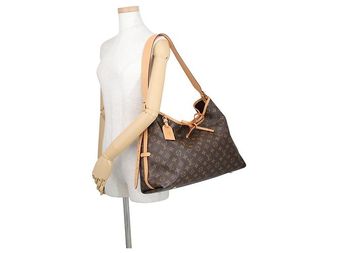 Bolso de hombro Louis Vuitton Monogram Carryall NM MM M46197 Burdeos Monograma - vista 4