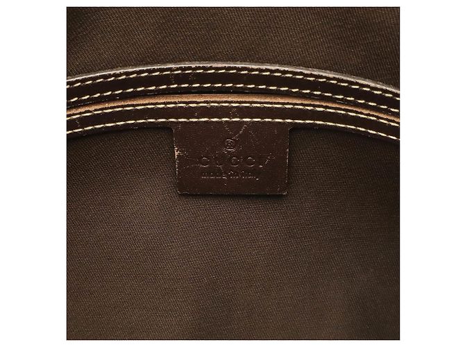 Gucci GG Supreme Plus Schultertasche Braun Beige Khaki Dunkelbraun - Ansicht 8
