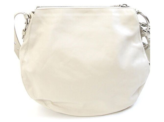 Borsa a tracolla Burberry Medium in pelle avorio Crudo - vista 2