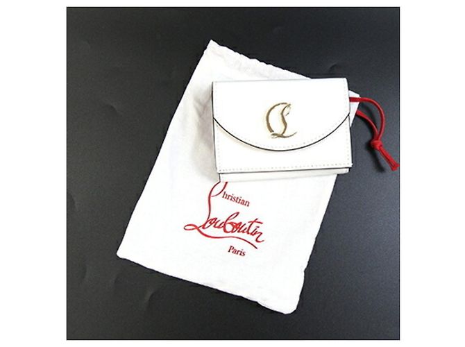 Cartera Tri-Fold Christian Louboutin Blanco Roja - vista 7