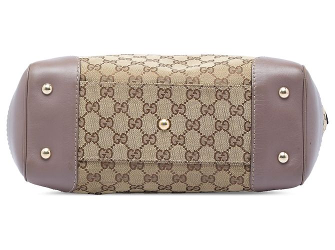 Gucci Mayfair Tote aus beigem GG Canvas - Ansicht 3