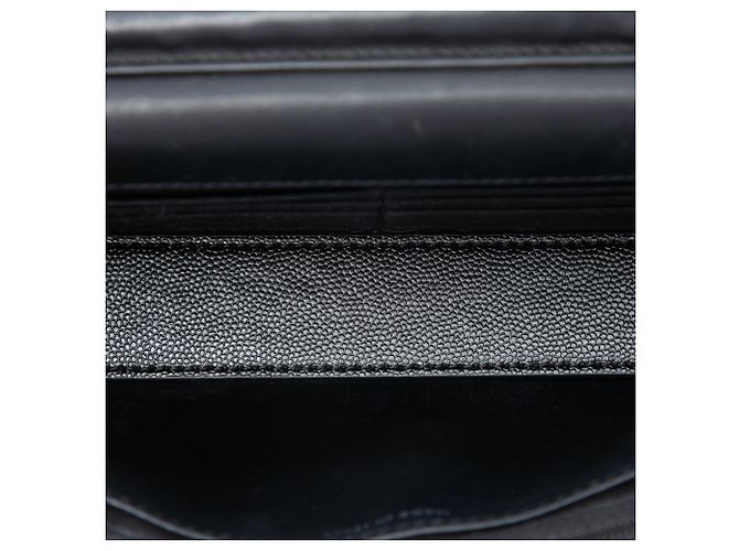 Portafoglio Chanel Black CC Quilted Patent Wallet On Chain Nero - vista 4