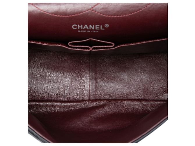 Chanel Reissue 2.55 Double Flap 227 in pelle di vitello matelassé nera Nero - vista 4