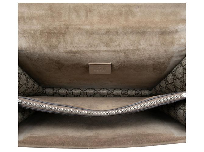 Borsa a tracolla Gucci Dionysus Medium GG Supreme Beige - vista 4