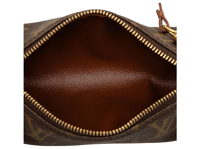 Louis Vuitton Brown Monogram Papillon Pochette Castaño - vista 4
