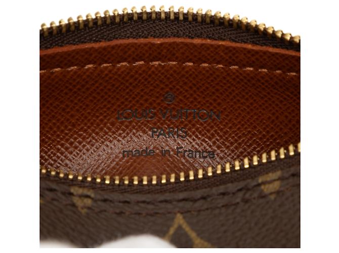 Louis Vuitton Brown Monogram Papillon Pochette Castaño - vista 5