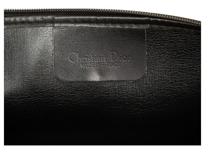 Autre Marque Clutch Dior in tela Trotter nera Nero - vista 5