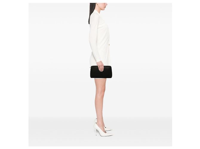 Autre Marque Clutch Dior in tela Trotter nera Nero - vista 6