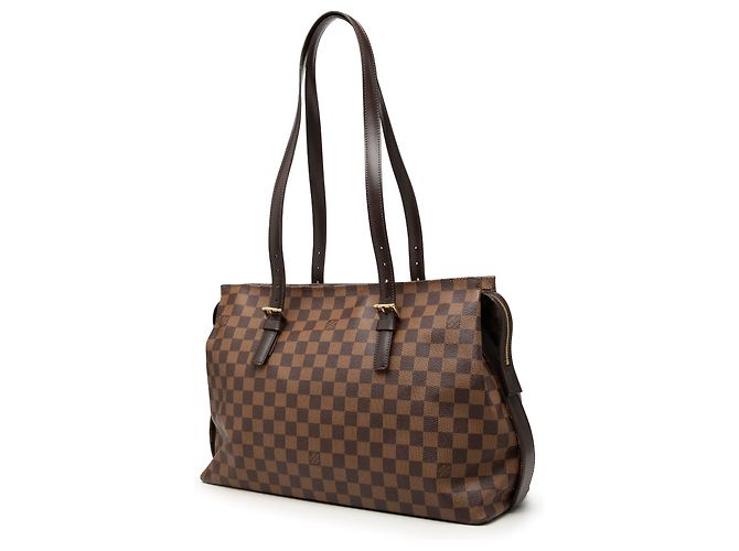 Louis Vuitton Brown Damier Ebene Chelsea Marrone - vista 2