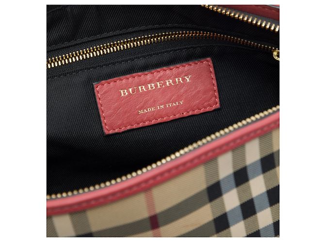 Burberry Beige Haymarket Check Coated Canvas Chichester Crossbody Bege - vista 5
